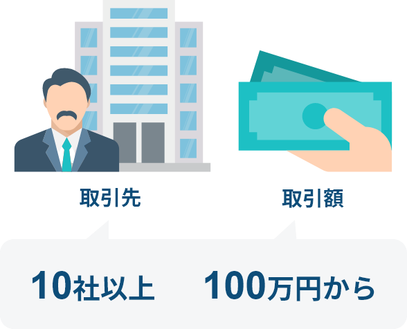 5社以上 100万円から